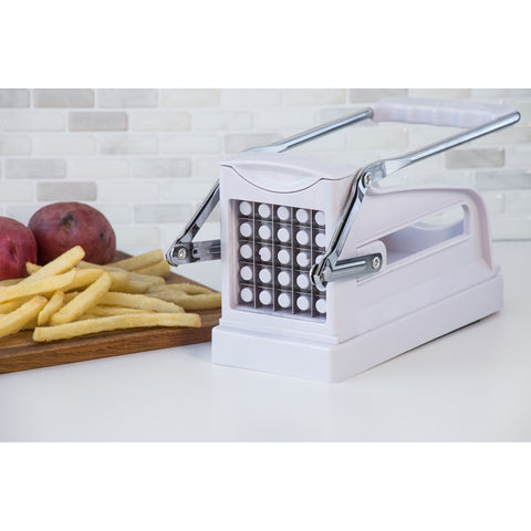 French Fry Cutter with Potatoes and Fries