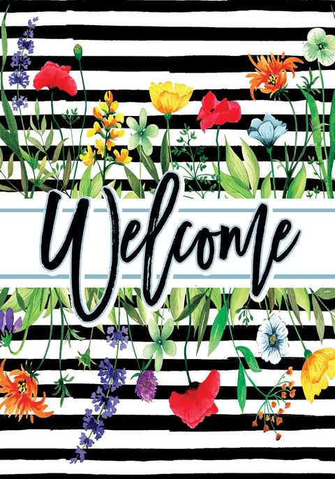 WILDFLOWERS STRIPE FLAG