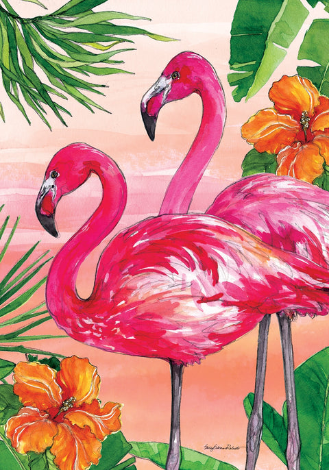 FLAMINGO SUNSET FLAG