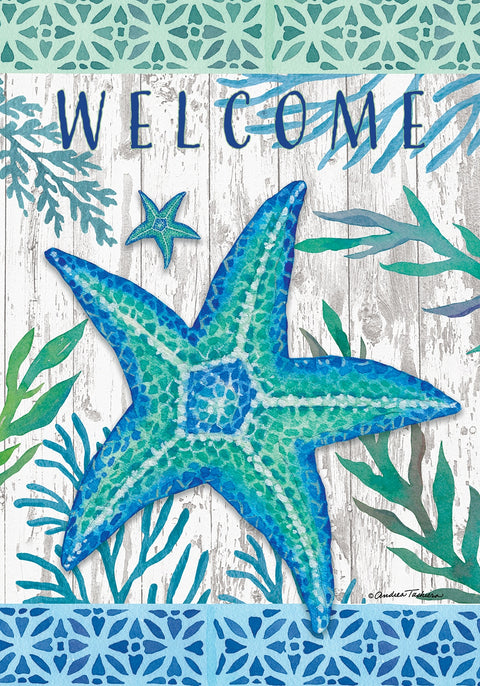 TEAL STARFISH FLAG