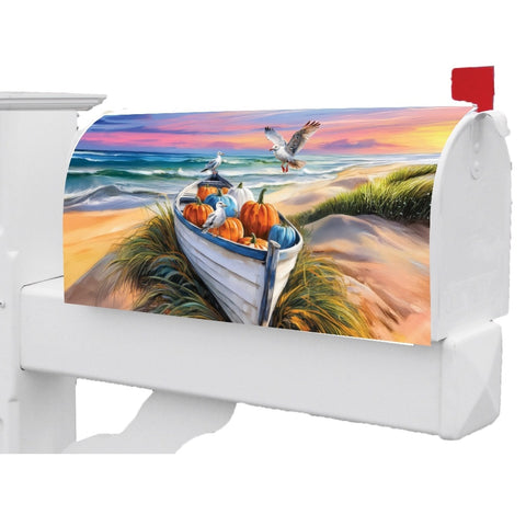 Pumpkin Boat mailbox makeover