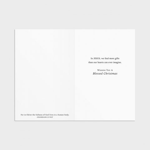 Inside of card
