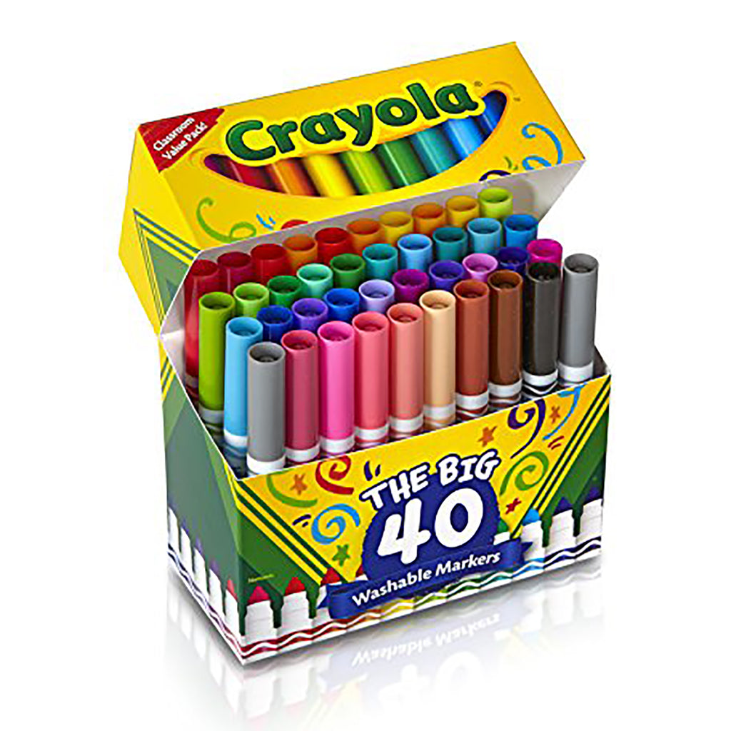 Crayola Super Tips Washable Markers 100/Pkg-Assorted Colors 58