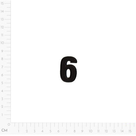 black 6, Number Applique M1549