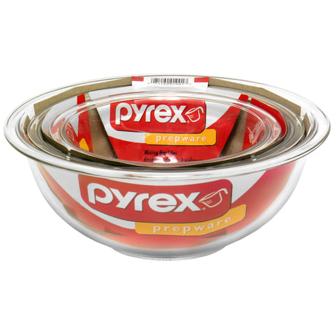 Pyrex 3pc Mixing Bowl Set 6001001 in alternative packaging