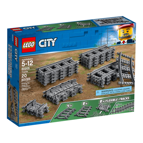 LEGO City Tracks Building Kit (20 Piece) 60205 D