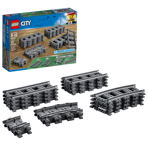 LEGO City Tracks Building Kit (20 Piece) 60205 B