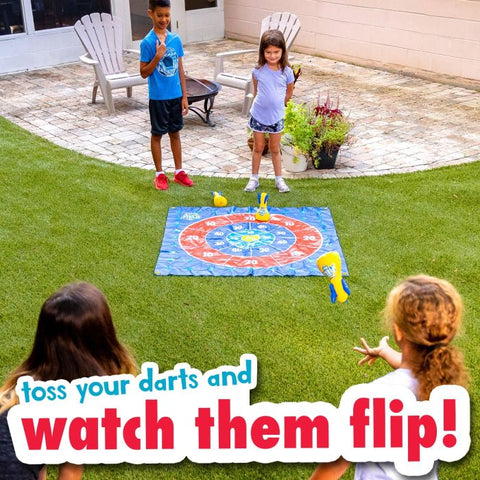 toss your darts and watch them flip