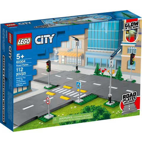 LEGO City Road Plates Building Kit (112 Pieces) 60304 E