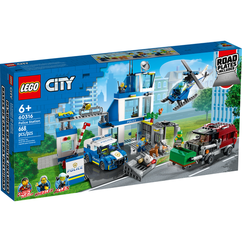 LEGO City Police Station Building Kit (668 Pieces) 60316 B