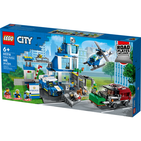 LEGO City Police Station Building Kit (668 Pieces) 60316 C