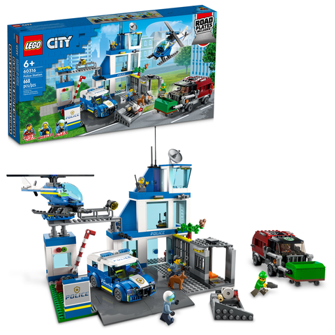 LEGO City Police Station Building Kit (668 Pieces) 60316 E