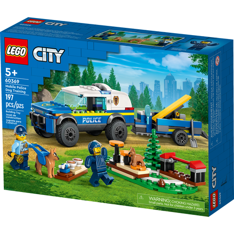 LEGO City Mobile Police Dog Training Building Toy Set (197 Pieces) 60369 B