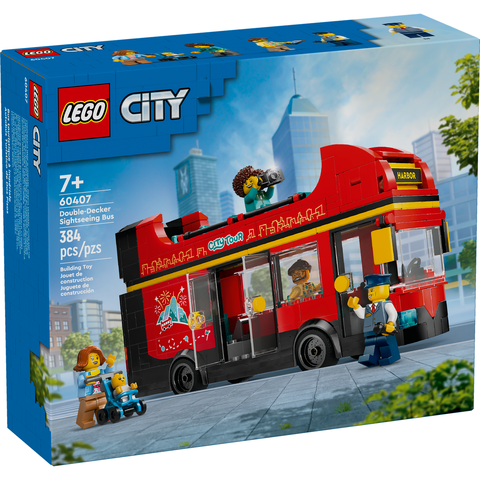 LEGO City Red Double-Decker Sightseeing Bus Toy 60407