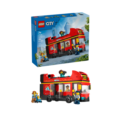 LEGO City Red Double-Decker Sightseeing Bus Toy 60407
