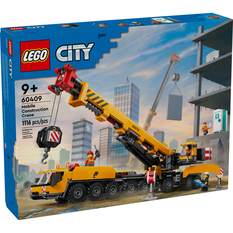 LEGO City Yellow Mobile Construction Crane Toy Set 60409