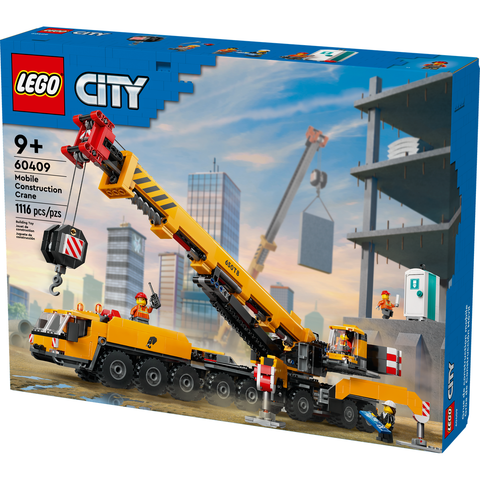 LEGO City Yellow Mobile Construction Crane Toy Set 60409
