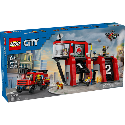 LEGO City Fire Station with Fire Truck Playset 60414