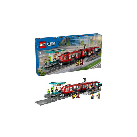 LEGO City Downtown Streetcar and Station Toy Set 60423