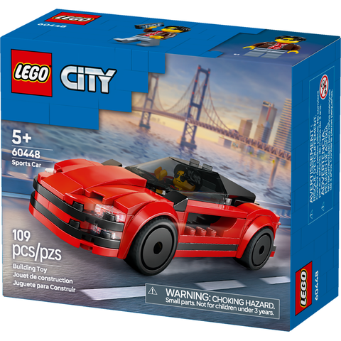 LEGO City Red Sports Car Supercar Toy Vehicle Set 60448