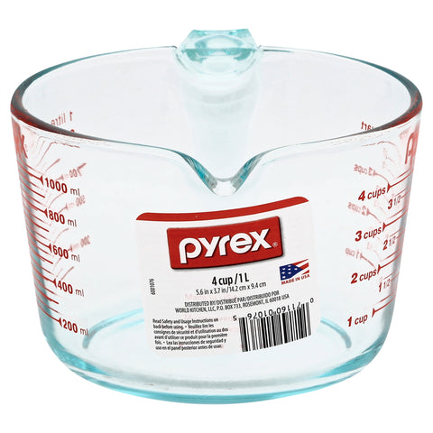 4-cup pyrex glass measuring cup