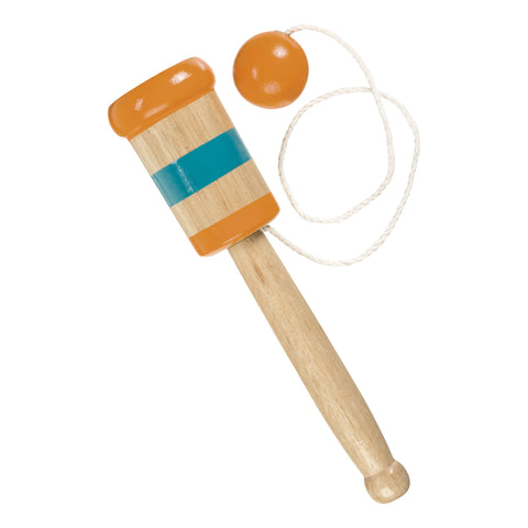 classic wooden catch ball game