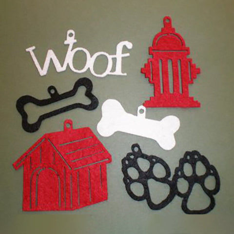 Dog Felt & Shimmer Shapes
