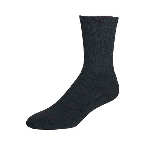 Lady Works women's black crew socks from Railroad Sock Company