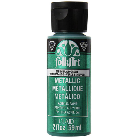 Emerald Green Metallic Acrylic Paint 653