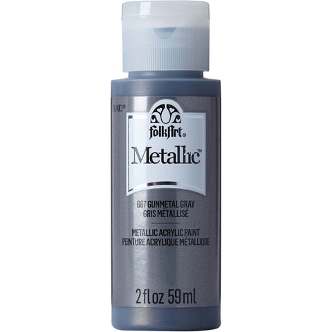 Gunmetal Gray Metallic Acrylic Paint 667