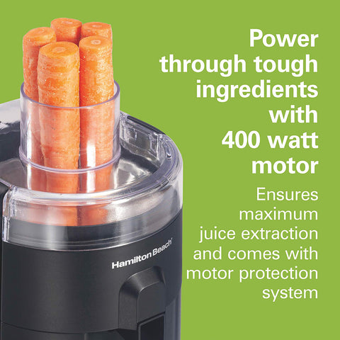 Power through tough ingredients with 400 watt motor