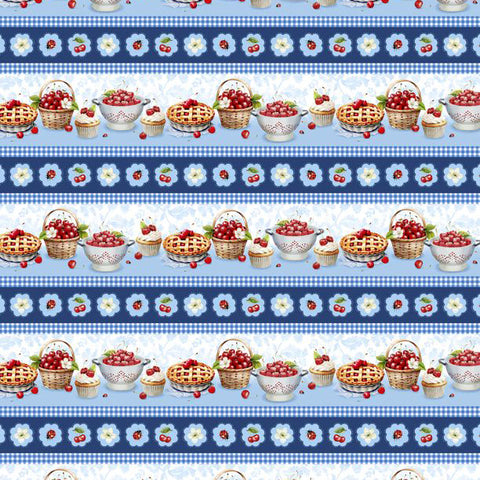 Sweet Cherry Collection Repeating Stripe Cotton Fabric 68568-413