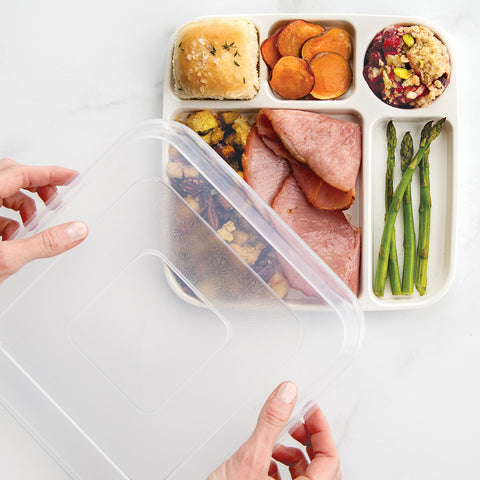 Food Arranged on Dinner Tray