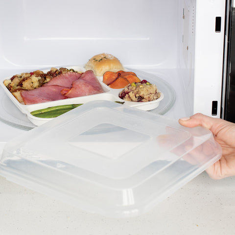 Dinner Tray in Microwave