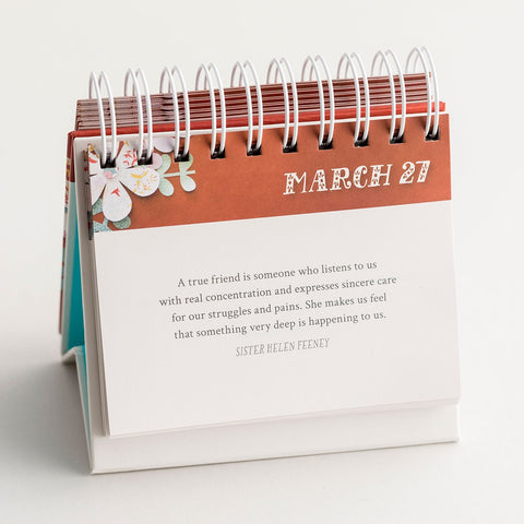 Thank You For Being A Friend Perpetual Calendar Day Brightener 71349