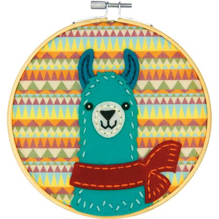 Learn-A-Craft Llama Felt Applique Kit 72-75114