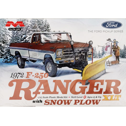 Model Truck Kit 1972 Ford F-250 Ranger XLT 4X4 with Snow Plow 2568