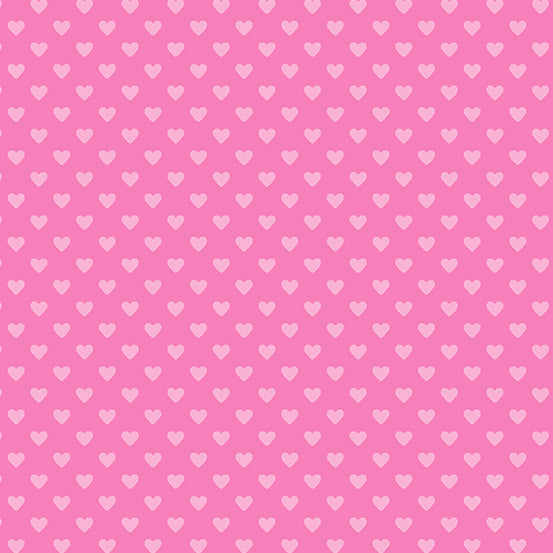 Mini Hearts in Pink / Red / White | Juvenile Flannel Fabric | 44 Wide |  100% Cotton | By The Yard 211