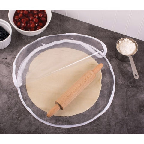 Pie Dough Being Rolled Out