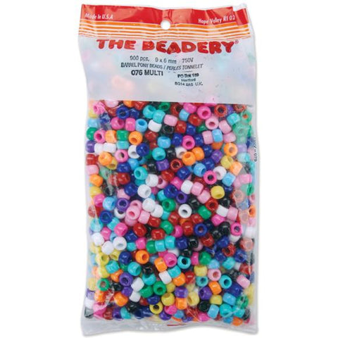 Multi 900-Pack Pony Beads 750V-076