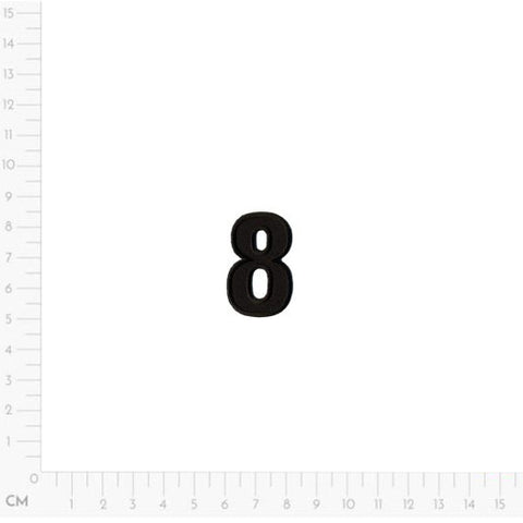 black 8, Number Applique M1549