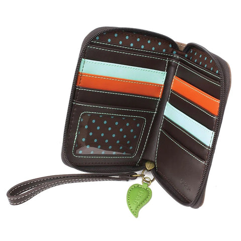 Inside of Sunflower Zip-Around Wallet