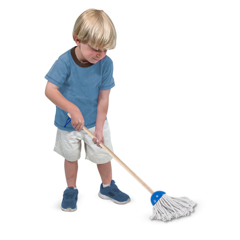 boy with mop