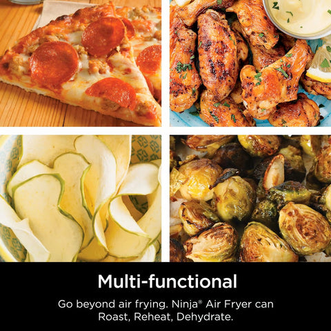 Black Programmable Digital Air Fryer AF101
showing foods that were made in air-fryer
