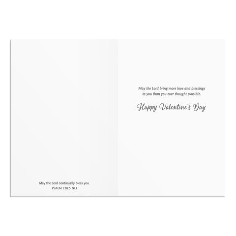 Valentine Floral Card 3 Inside