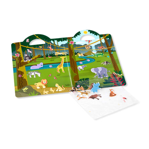 safari puffy sticker set in use