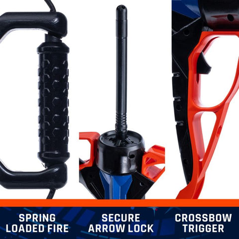 Spring Loaded Fire, Secure Arrow Lock, Crossbow Trigger