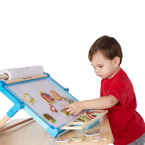 boy with magnets