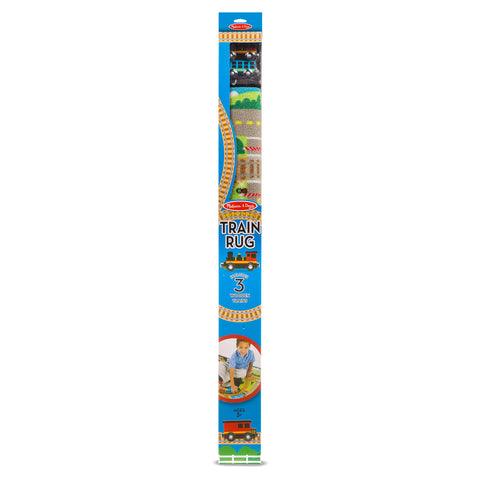 train rug in box front view