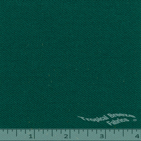 Hunter green twill fabric.